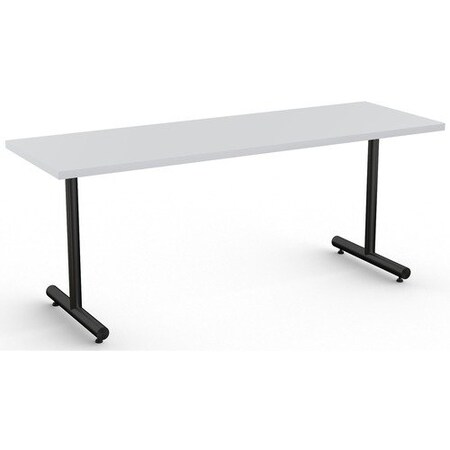 Special-T Table, Black Base, 24inWx72inLx29inH, Light Gray SCTKING2472BLG